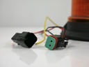 LED Beacon Amber Bolt On- Flashing Rotating