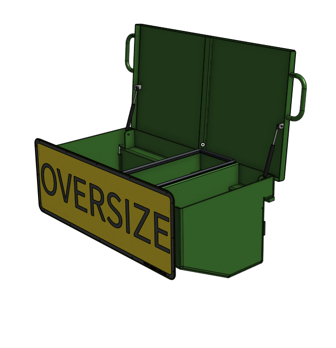 [10213] Toolbox Suit John Deere - Weight Rack (Small 1200mm Wide)